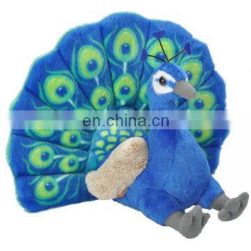 HI CE/ASTM/AZO standard custom animal stuffed peacock plush toy