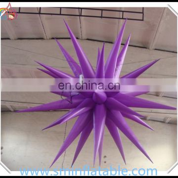 Colorful inflatable led star, advertising multi angle lighting star ,hanging ceiling wedding party concert star decor