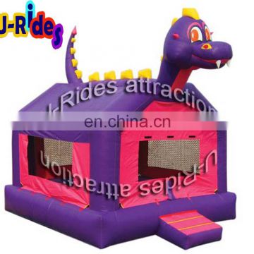 Hot sale funny inflatable dinosaur bouncer,bouncy castle with slide