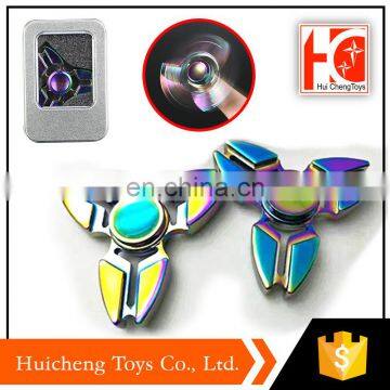 Alibaba wholesale funny rainbow metal fidget spiner for sale