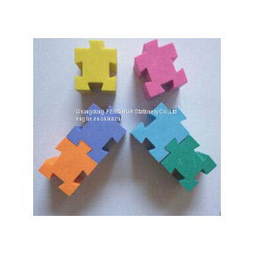 Hot Selling Puzzle Eraser with Custom Color