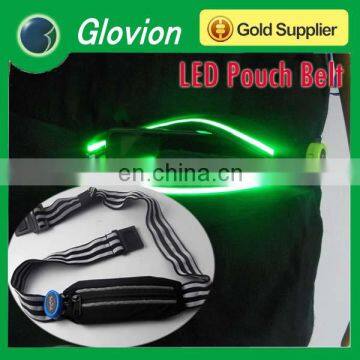 Best selling led waist bag led runing belt bag LED waist belt pouch