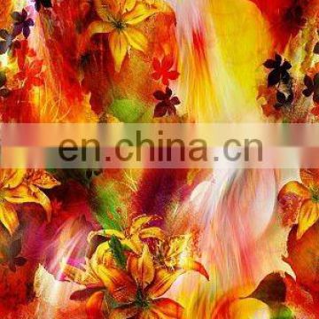 digaital printed silk fabric