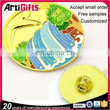 Promotional cheap custom metal pin badge alibaba express