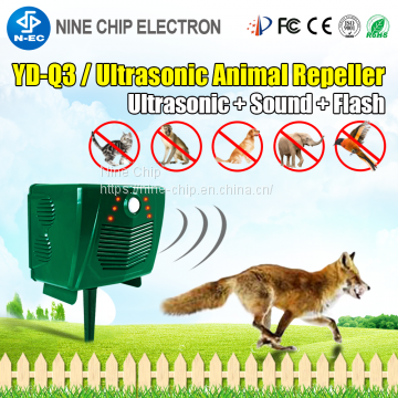 Ultrasonic animal repeller pest control products solar  cat repellent