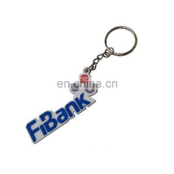 Custom 3d soft silicone keyring/rubber pvc keychain