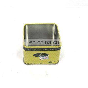 Small Square Tea Tin Box with No Lid