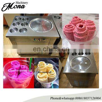 Manufacturer Double Fry Pan Thailand Style Roll Fryer Ice Cream Machine With Flat Table photo-6