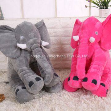 New custom stuffed toy elephant doll company mascot filled with comfortable soft high quality PP cotton