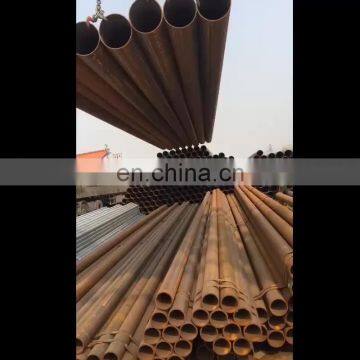 Black Cold Carbon ERW Welded Round Steel Pipe