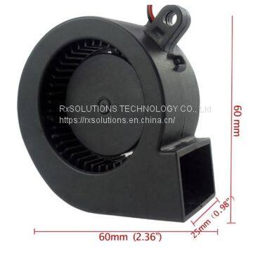 Double Ball Bearing 6025 60*60*25mm Computer Laptop Blower Cooling Fan With Dc 12v 0.33a 3.96w photo-2