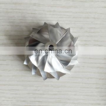 K04 41.94/56.08mm 5306-123-2203 1302-003-411 7+7 blades high performance aluminum 2618/milling/ billet compressor wheel