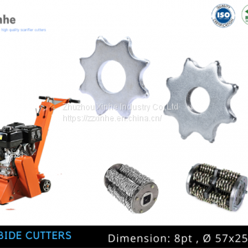 High quality 8 Star Cutters Blastrac Scarifier Accessories Floor Scarifiers & Scarifying Machines Parts