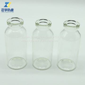 Wholesale 20ml  Clear Soda Glass Vials Bottles with aluminum plastic cap