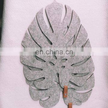 5mm Thickness Green Leaf Felt Placemat photo-5