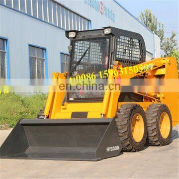 Utility Diesel Engine Wheel Skid Steer Loader With U Blade photo-2