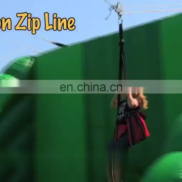 china commercial Inflatable Mobile Blast Amazon Zip line slide for sale