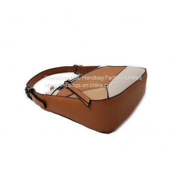 Factory Hot Sell Pu Leather Women Small Contrast Color Amazon Shoulder Bag photo-5