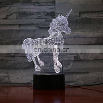 Led 7 Color Acrylic Plate 3d Night Light Romantic Lamp Sleeping Light photo-5