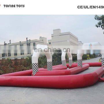 Fun Inflatable Sports Arena Inflatable go Kart Race Track