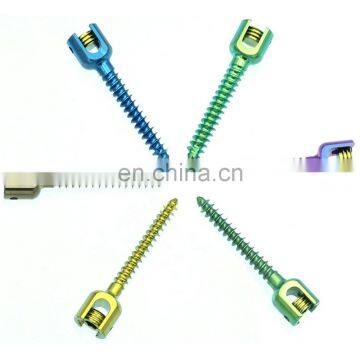 China Manufacture Spinal Fixation System Monoaxial Pedicle Screws Orthopedic Surgical Spine Implants photo-4