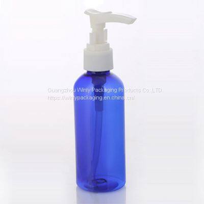200ml 250ml Green Blue Color PET Plastic Bottle With Lotion Pump for Body Lotion photo-3