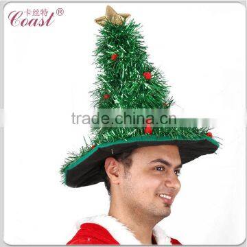Funny Unique Design With Tinsel Christmas Tree Hat photo-2