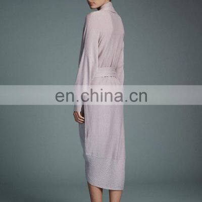 Lady Fashion Cashmere Knitted Robe Wholesale Women's Robe photo-5