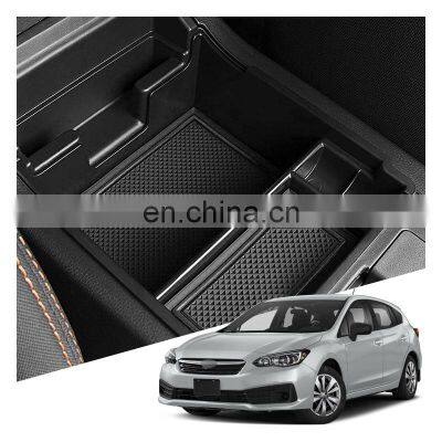 Interior Accessories Parts Silicone Armrest Rest Storage Box Center Control Console Organizer Tray For Subaru Impreza 2017-2021