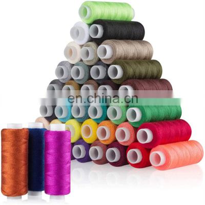 Wholesale sustainable 100% polyester  20s/2 para aramid sewing thread for clothing