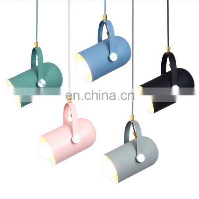 Nordic minimalist macarons Aluminum pendant light for decorate