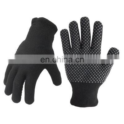 HANDLANDY wholesale Garden Construction Scaffold  protection nylon pvc dot knitted gloves