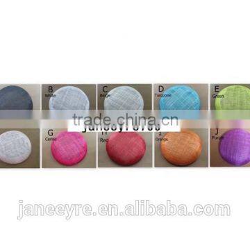 Wholesale 20cm Black Base Millinery Sinamay Hat Fascinator Base photo-3