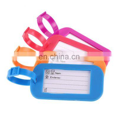 Amazon's Hot Factory Wholesale Multi-color Custom Logo Pvc Luggage Tag/