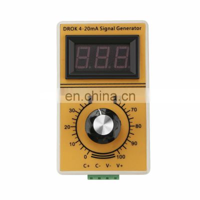 4-20mA Signal Generator Adjustable Constant Current Source Digital Analog Generator + 12V Power Supply