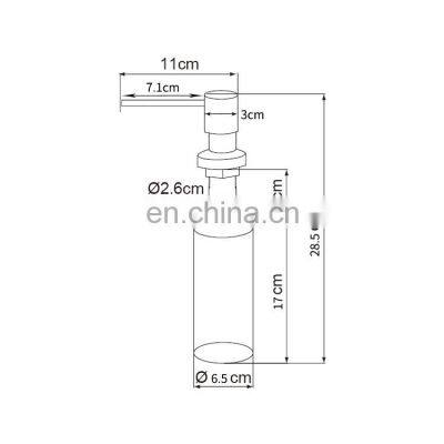 Customized Eco Friendly Kitchen Personal Soap Manual Gel Dispenser For Shampoo photo-2