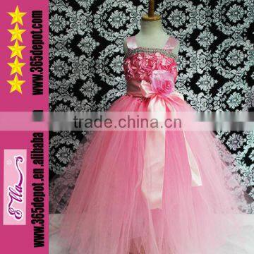 Kids Pink Girls Wedding Dress Girls Tutu Dress Evening Dress Prom Dress