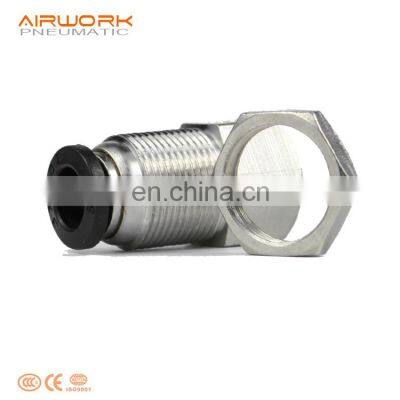 PMF Plastic Bulkhead Fitting Air Automatic Pneumatic PU Tube Fittings photo-4