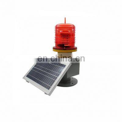 IP65 Waterproof Low Intensity Obstruction Light Outdoor Solar Powered LED Navigation Aviation Obstacle Warning Light