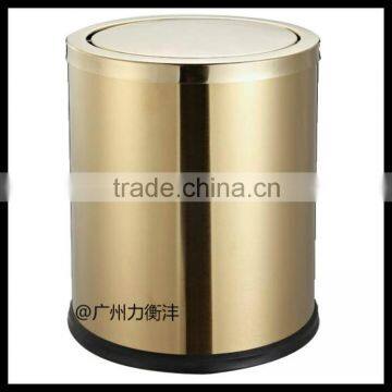 Wave Cover Stainless Steel Trash Can/car Trash Bin photo-5