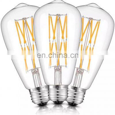 Dimmable Bulbs LED Glass Filament Lamp Indoor Vintage Edison Bulb Light photo-5