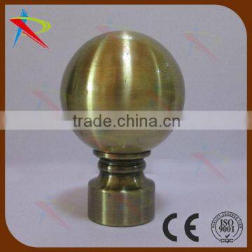 antique gold ball cutain finial