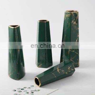 Скандинавский простой вазон по индивидуальному заказу. Украшение для свадьбы. Марморированный вазон золотистого и серебряного цвета. Керамический вазон для сухих цветов. Украшение для дома. photo-3