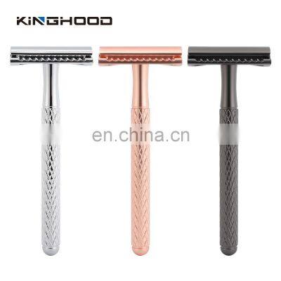 Private Label Modern Face Eco Friendly Stainless Steel Safety Razor For Men photo-5