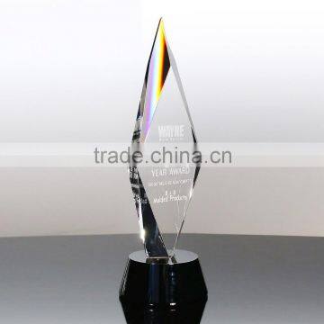 Sports themed crystal trophy corportate gifts crystal judo trophy