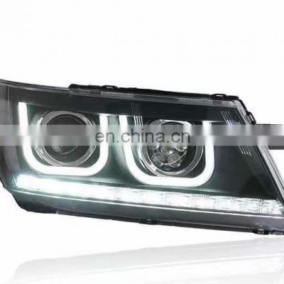 upgrade the latest led DRL HID xenon headlamp headlight for Dodge journey head lamp head light 2009-2019