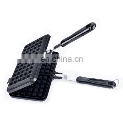 Eco-friendly Breakfast Nonstick Two-headed Egg Waffles Frying Pan photo-4