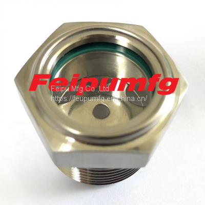 NPT Stainless Steel Oil Sight Glass,Oil Level Indicator,Oil Sight Window photo-2