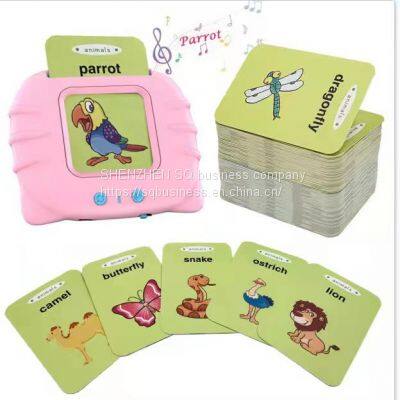 Cognitive Audible Flash Cards English Learning Flashcard Reader Talking Learning Machine for Boys And Girls photo-2