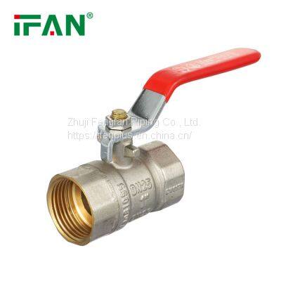 IFAN Long Handle Silver 81055 Ball Valve Brass Forging Water Ball Valve photo-3